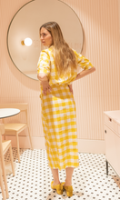 Load image into Gallery viewer, FALDA LIMONE CUADROS AMARILLOS