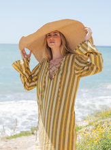 Cargar imagen en el visor de la galería, KAFTÁN BARAKAH RAYAS AMARILLAS