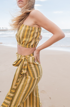 Cargar imagen en el visor de la galería, FALDA PAREO SAFI RAYAS AMARILLAS