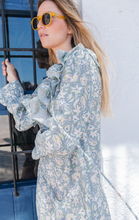 Cargar imagen en el visor de la galería, KAFTÁN BARAKAH FLORES AZULES