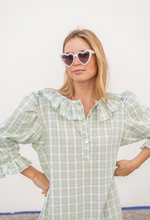 Load image into Gallery viewer, VESTIDO NADOR CUADRITOS VERDES