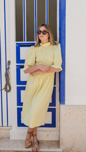 Load image into Gallery viewer, VESTIDO TRULLI VICHY LIMÓN