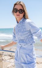 Cargar imagen en el visor de la galería, CAMISA TRULLI GOMAS VICHY AZUL