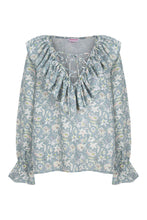 Cargar imagen en el visor de la galería, CAMISA BARAKAH FLORES AZULES