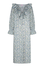 Cargar imagen en el visor de la galería, KAFTÁN BARAKAH FLORES AZULES