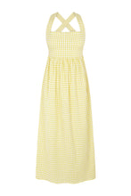 Load image into Gallery viewer, VESTIDO CADAQUÉS VICHY AMARILLO