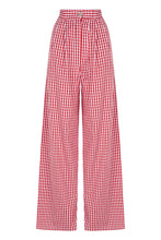 Cargar imagen en el visor de la galería, PANTALÓN TULIP VICHY ROJO