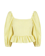 Load image into Gallery viewer, TOP ONASSIS BAMBULA VICHY LEMON