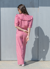 Cargar imagen en el visor de la galería, PANTALÓN TULIP VICHY ROJO