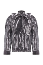 Load image into Gallery viewer, SILVER DISCO SILK SHIRT
